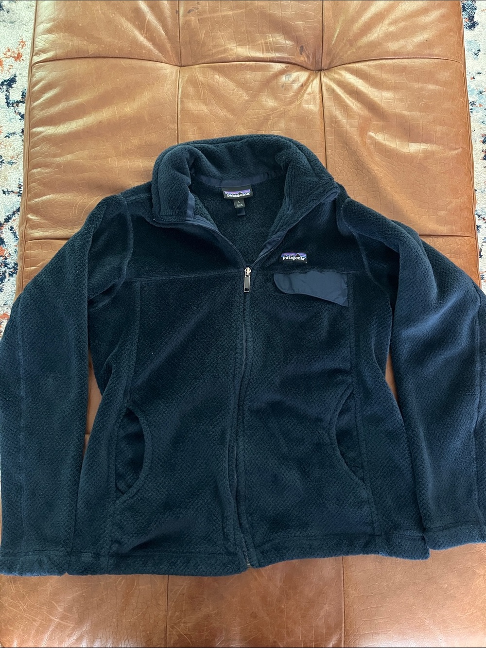 Patagonia Navy Blue Full-Zip Fleece Jacket